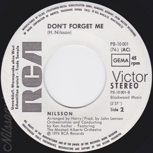 nilsson-many-rivers-to-cross-dont-forget-me-german-sideB