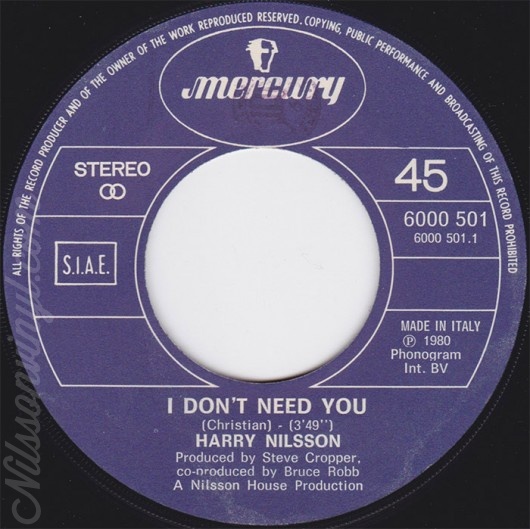 nilsson-i-dont-need-you-italy