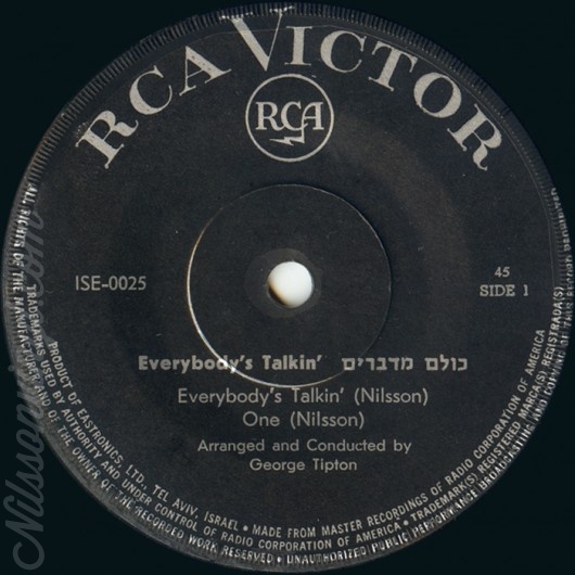 nilsson-everybodys-talkin-one-israel-sideA