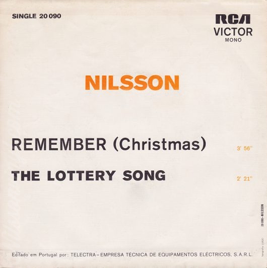 nilsson-remember-christmas-the-lottery-song-portugal-cover-back