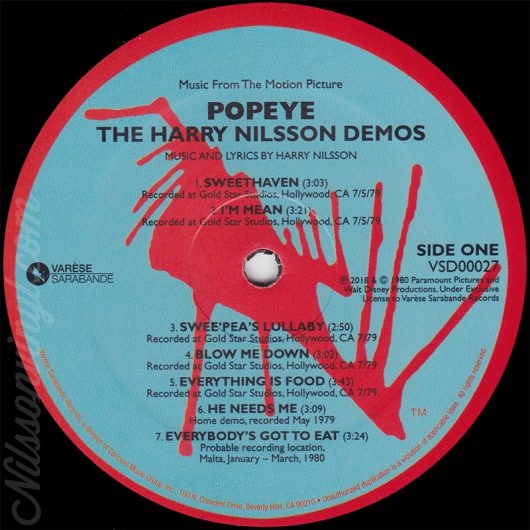 nilsson-popeye-nilsson-demos-side-A